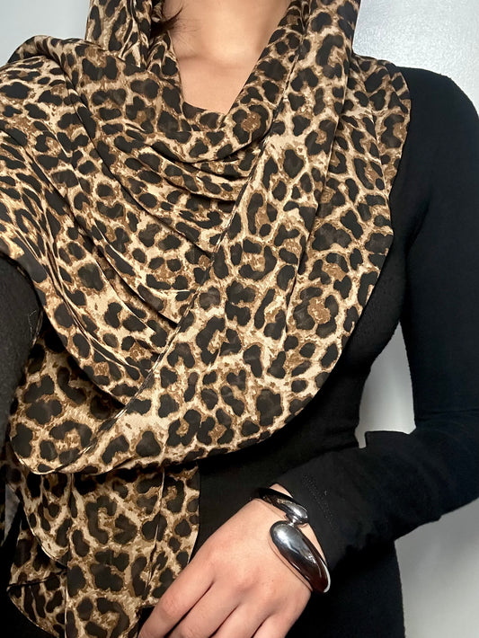 Leopard Scarf | Original Yellow