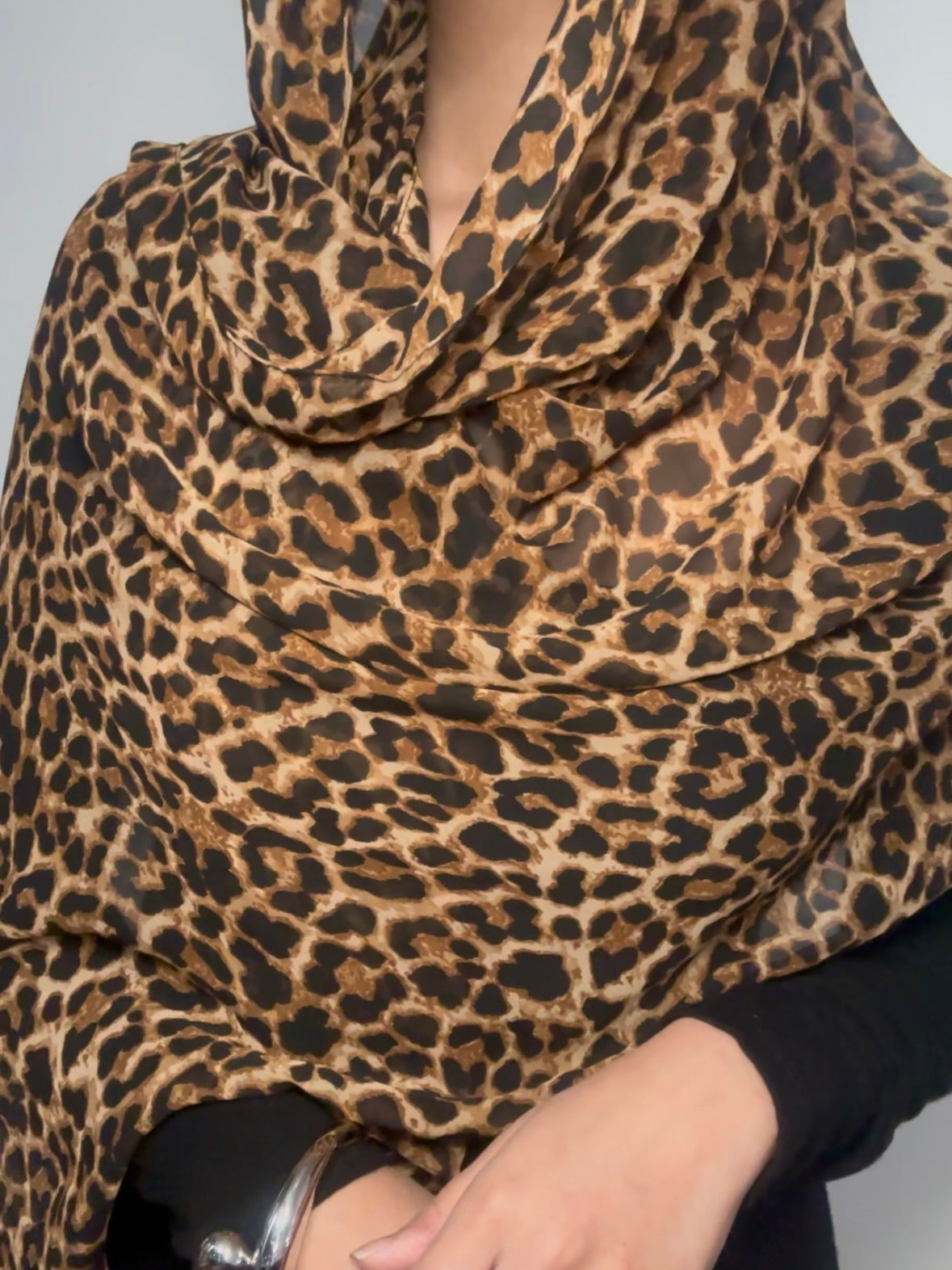 Leopard Scarf | Orange
